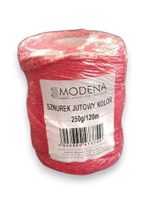 Sznurek jutowy kolor 250 g-120 m Modena ( różne kolory)