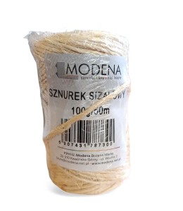 Sznurek sizalowy 100 g -50 m Modena