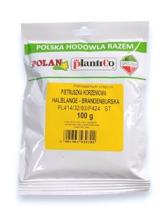 Pietruszka korzeniowa Halblange - Brandenburska 100g.