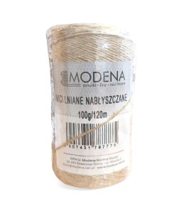 Nici lniane nabłyszczone 100 g 120 m